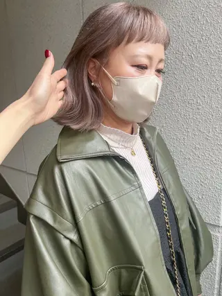 ミディアム カラー カラーパティシエ facce🌼ikoのヘアスタイル