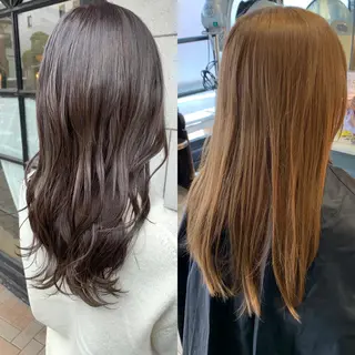 ミディアム カラー パーマ ヘアアレンジ メンズ キッズ ネイル マツエク・マツパ アイブロウ hiro【沿線で叶う 似合わせhair】のヘアスタイル