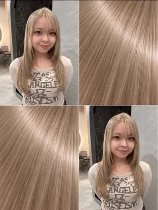 ロング カラー 色落ちまで盛れる 💟まなみのヘアスタイル