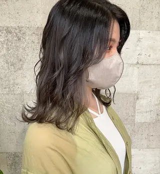ミディアム カラー 🫧レイナ 🫧 ツヤ髪/艶カラー🫧のヘアスタイル