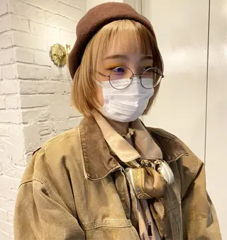 ミディアム カラー ヘアアレンジ レイヤーカット×髪質 改善🇰🇷シオリのヘアスタイル