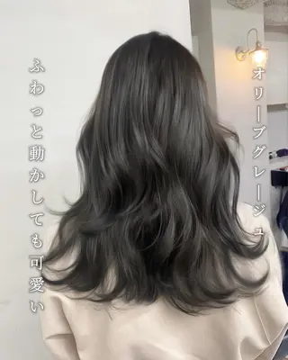 ロング カラー 新宿/韓国ヘア/ 髪質改善ストレートのヘアスタイル