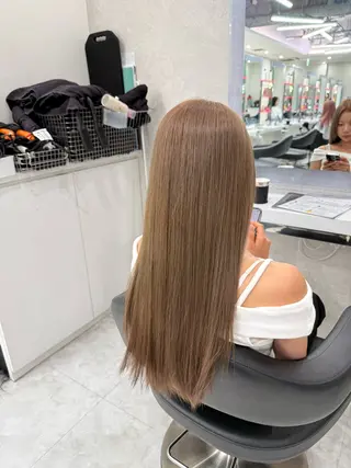 ロング カラー 🍀透明感ブラウン sakura🍀のヘアスタイル