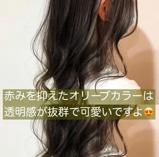 セミロング カラー ヘアアレンジ 髪質改善/艶髪 🫧高橋湧也のヘアスタイル