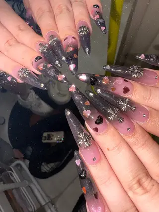 ネイル 33nail✴️栄 スミレ❇️Gel-xのネイルデザイン