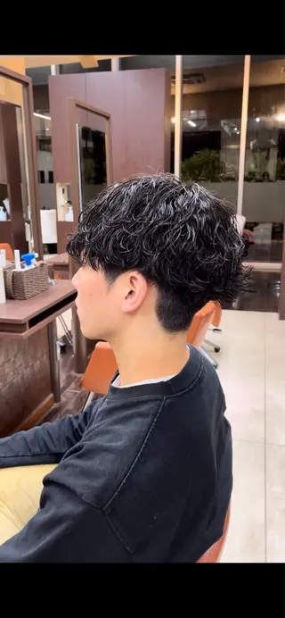 ショート パーマ メンズ 🧊メンズ特化🧊 高木航希のヘアスタイル