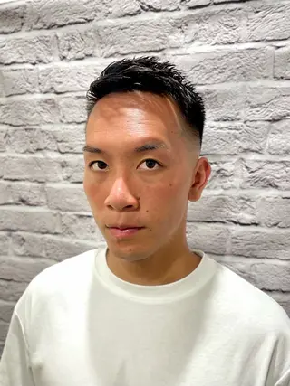 ショート メンズ 新崎 彩翔のヘアスタイル