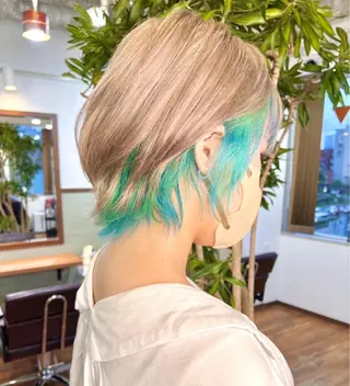 ショート カラー ヘアアレンジ 代表 KANZOのエステ・リラクイメージ