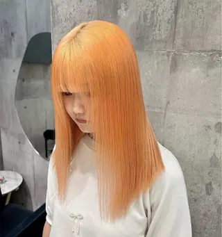 セミロング カラー 💋色気ハイトーン 💋HARUKAのヘアスタイル