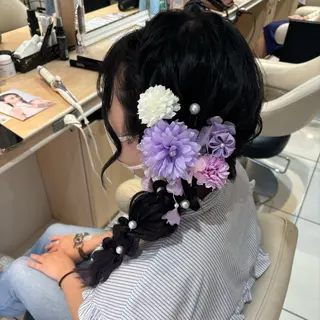 ロング ヘアアレンジ 宮永 璃沙のヘアスタイル