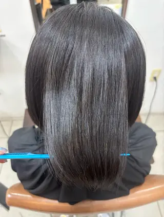 ミディアム カラー 頭皮×髪質改善 透明感カラー💎中村のヘアスタイル