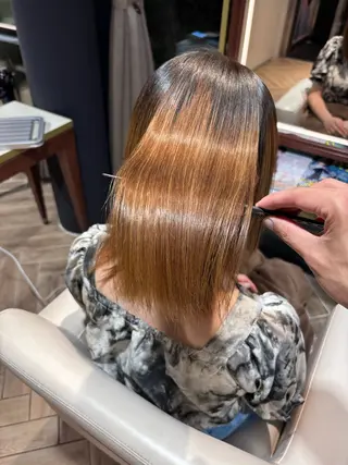 セミロング 山中 あるのヘアスタイル