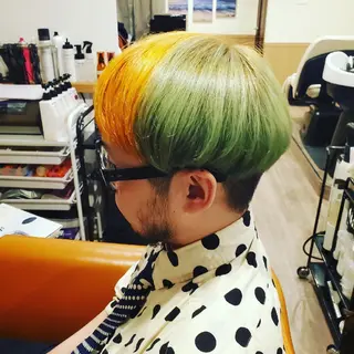 ショート カラー メンズ spa hair ark 富井直美のヘアスタイル