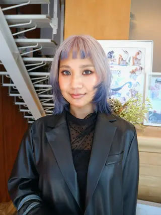 ミディアム カラー 🍊mai🍊 似合わせスタイル🌿のヘアスタイル