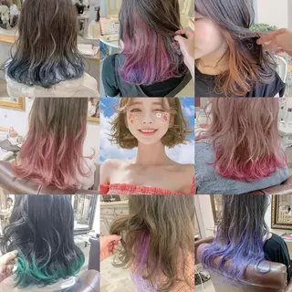 ミディアム カラー ハイトーンカラー♡ yuのヘアスタイル