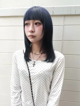 ミディアム カラー MIMI🌻໋᳝݊ 個性派カラー⑅ ⸝꙳のヘアスタイル