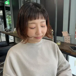 ミディアム 💘札幌クロスパーマ 髪質改善💘rinaのヘアスタイル
