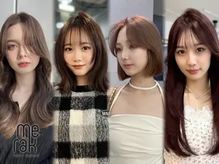 セミロング カラー ヘアアレンジ 縮毛矯正+モテカラー 🎀✨MIHOのヘアスタイル