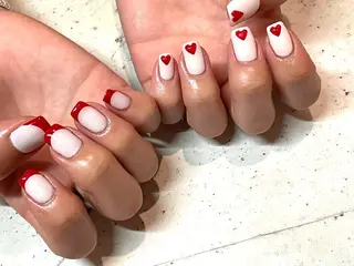 ネイル 韓国/ワンホン/長さ 出しつけ放題🎀のネイルデザイン