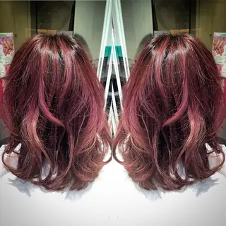 ミディアム カラー パーマ メンズ特化美容師 カラー専門ぺーターのヘアスタイル