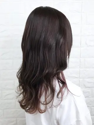 ロング カラー 髪質改善縮毛矯正 美容師✂️山崎竜二のヘアスタイル