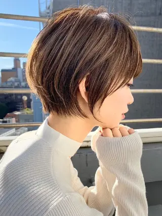 ショート カラー 髪質改善/韓国ヘア /透明感カラー🧸のヘアスタイル