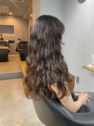 ロング パーマ 【表参道】Ruri デジタルパーマのヘアスタイル