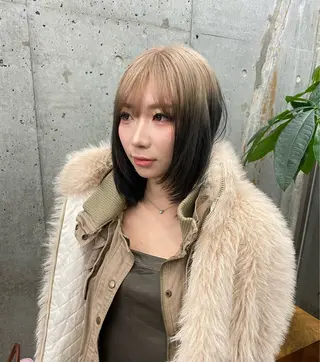 ミディアム カラー 🌈艶ハイトーン特化 🌈NOZOMUのヘアスタイル