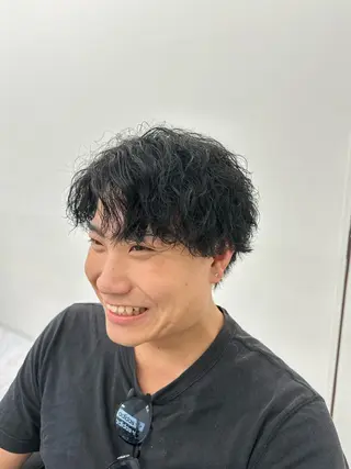 パーマ メンズ 岡部 琉斗のヘアスタイル