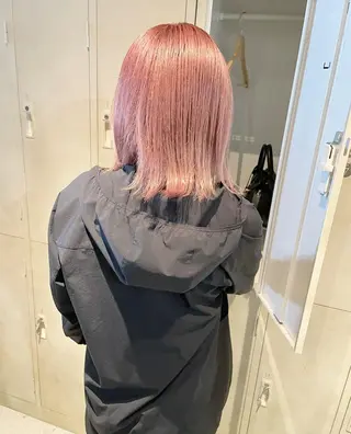 ミディアム カラー ハイトーンカラー♡ yuのヘアスタイル
