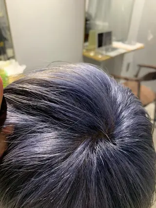ショート カラー メンズ ボブパーマコテ巻き風 パーマNo1深江秀平のヘアスタイル