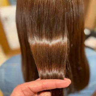 ロング 髪質改善縮毛矯正 美容師✂️山崎竜二のヘアスタイル