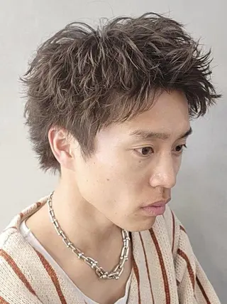 カラー パーマ メンズ fifth原宿 宮部蓮のヘアスタイル