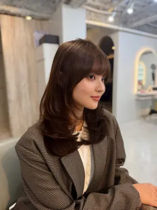セミロング 中屋 光貴のヘアスタイル