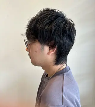 パーマ メンズ and fine ほりのヘアスタイル