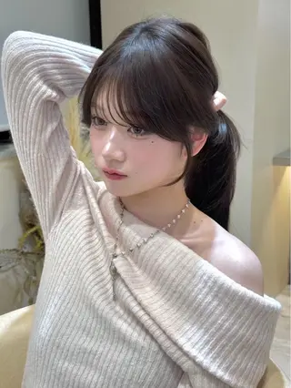 ロング Ruri縮毛矯正 酸性ストレートのヘアスタイル