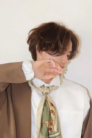 ミディアム カラー メンズ 似合わせレイヤー✄﻿ ヨシノ マサキのヘアスタイル