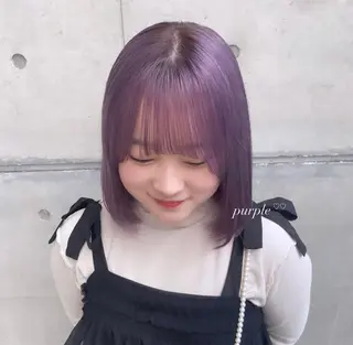 ミディアム カラー moe🎀 透明感♡似合わせのヘアスタイル