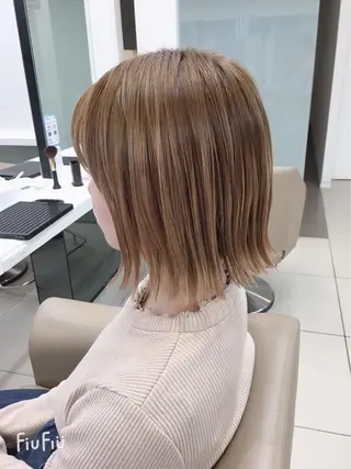 ショート カラー ヘアアレンジ 大人可愛いをご提案✨ 宮崎　雅美のヘアスタイル