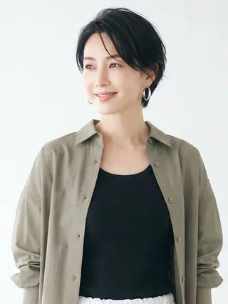 ショート 白髪ぼかし/ショート MAEKAWAのヘアスタイル