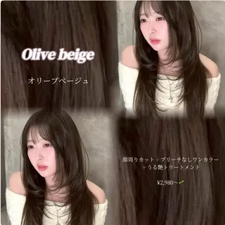カラー YUI  透明感🌱 グレージュ🌿‬浦和のヘアスタイル