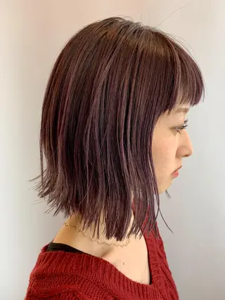 ミディアム 🎉骨格矯正カット ばば　としまさのヘアスタイル