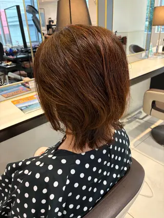 ミディアム カラー 小田切 栄司のヘアスタイル