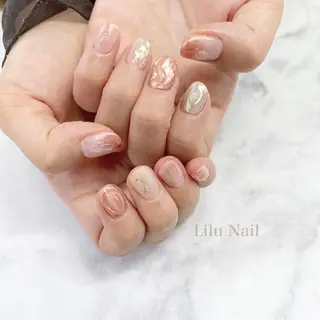 ネイル モチの良さ◉ フィルインネイル♡のネイルデザイン