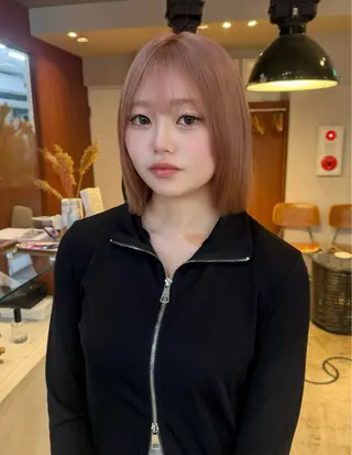 ミディアム カラー ブリーチカラー特化 梅田中崎町/あかりのヘアスタイル