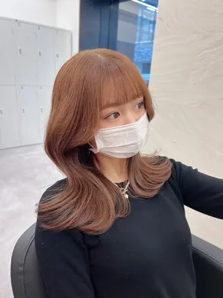 セミロング カラー 🪞上品で可愛い韓国 ヘア🪞Rikutoのヘアスタイル