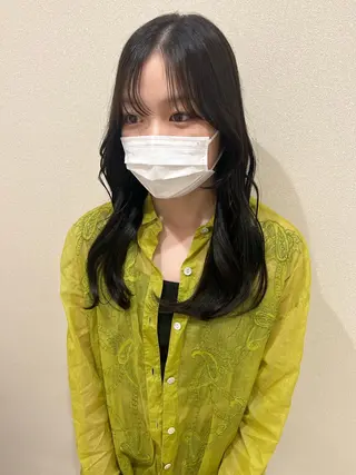 セミロング カラー 外国人対応 佐久間のヘアスタイル