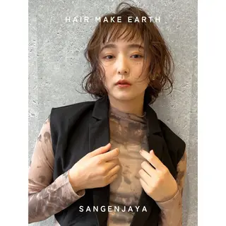 ミディアム hair make earth 🌀のヘアスタイル