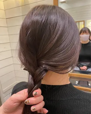 ロング カラー フレンチボブパーマ Yuukiのヘアスタイル