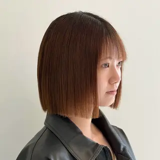 ミディアム カラー レイヤー/髪質改善 aobaのヘアスタイル